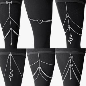 6 Pieces Awesome Thigh Chain Body Bling NWT